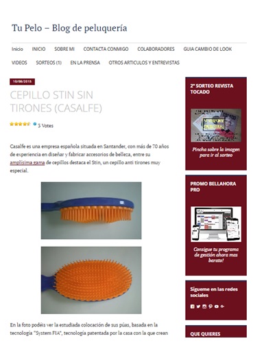 Recomendación cepillo Stin sin tirones