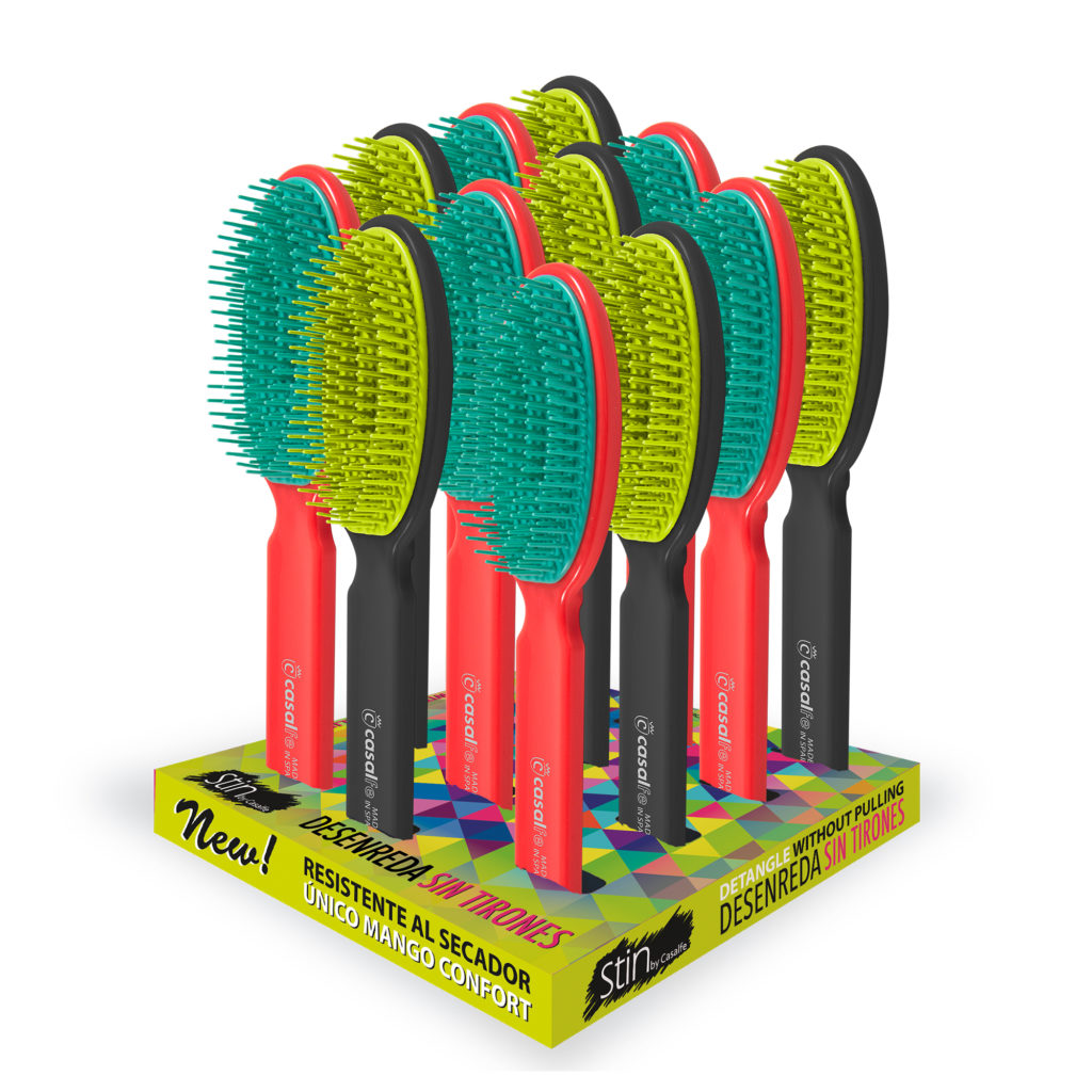 DETANGLE WITHOUT PULLING MINI BRUSH IN TRAY