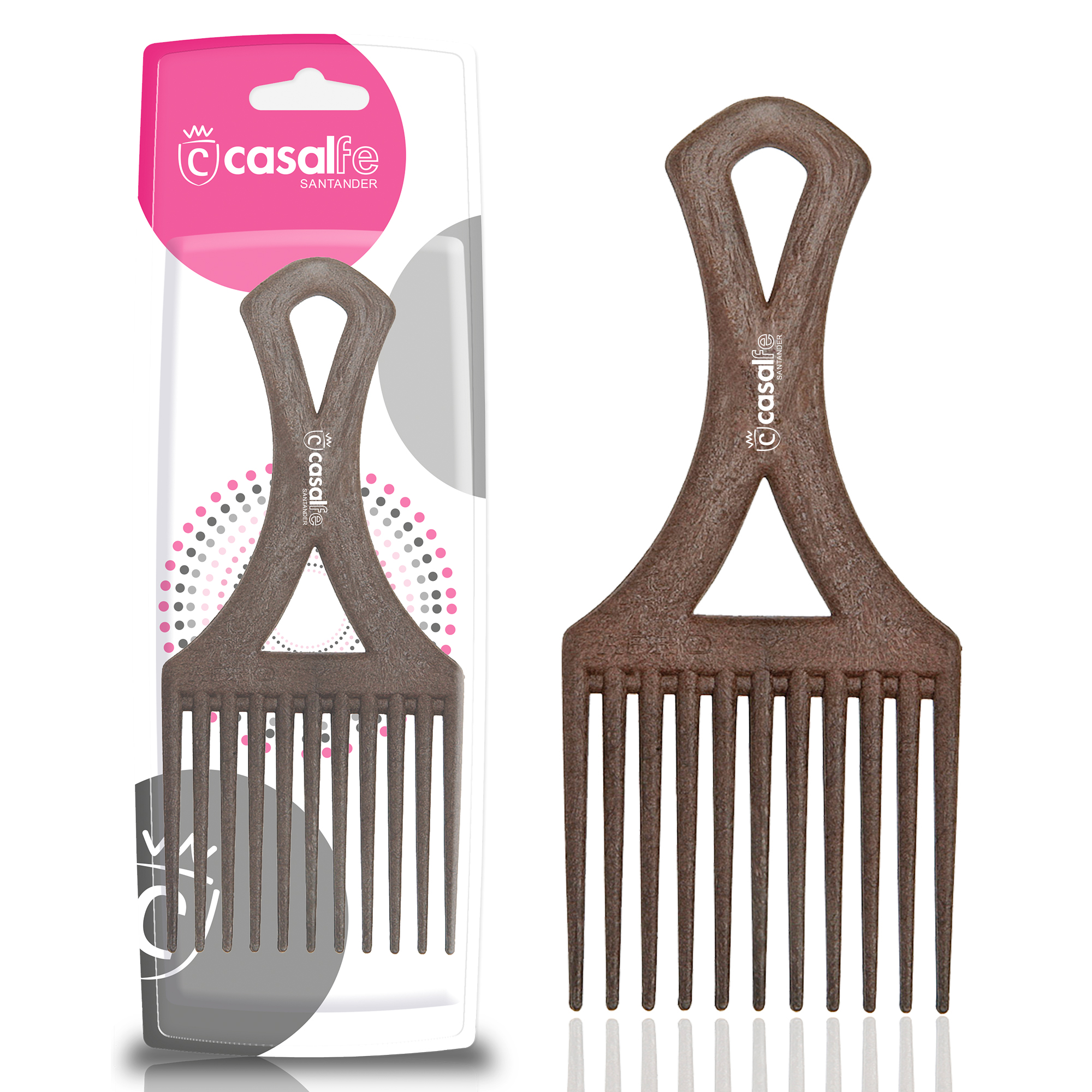 PEINE AFRO COLOR MADERA PEINE AFRO COLOR MADERA